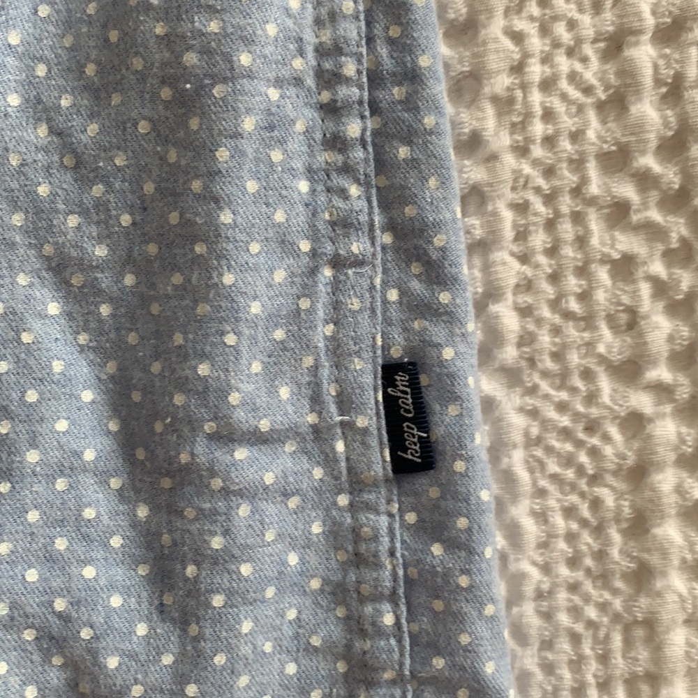 Baby Blue Spotted Button-Up - Picture 6 of 8